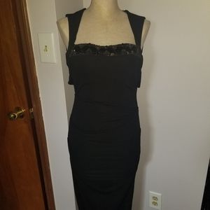 Black Backless Gown